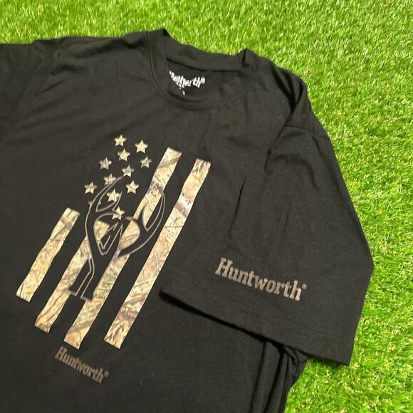 Huntworth Camo Flag Graphic T-Shirt - Picture 5 of 6